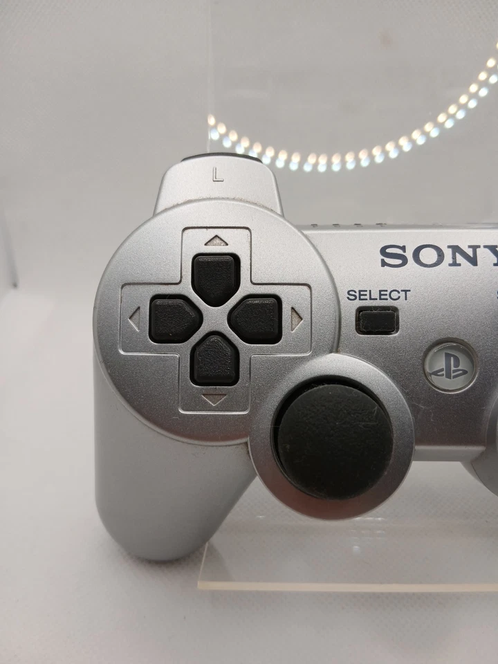 Controller PS3 Sony Dualshock 3 Playstation 3 Silver Joystick Originale Wireless - Immagine 3 di 4