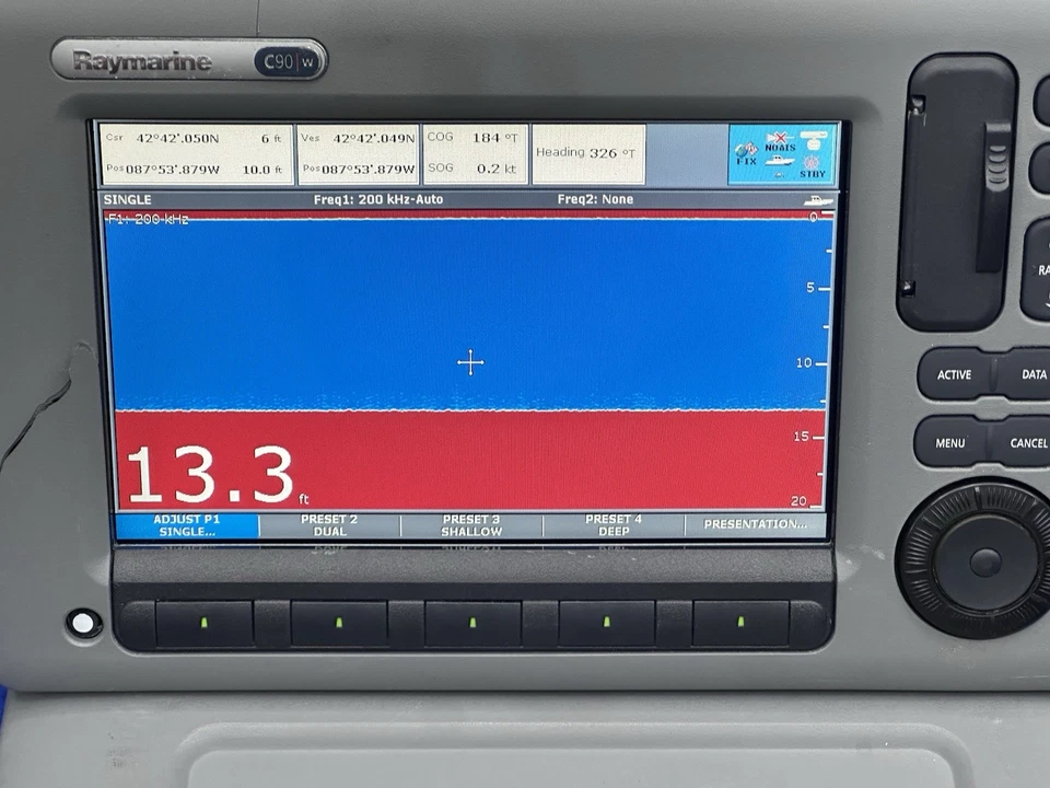 Raymarine C90w Widescreen GPS Chartplotter Multifunction Display; Fully Tested - Image 4 of 4