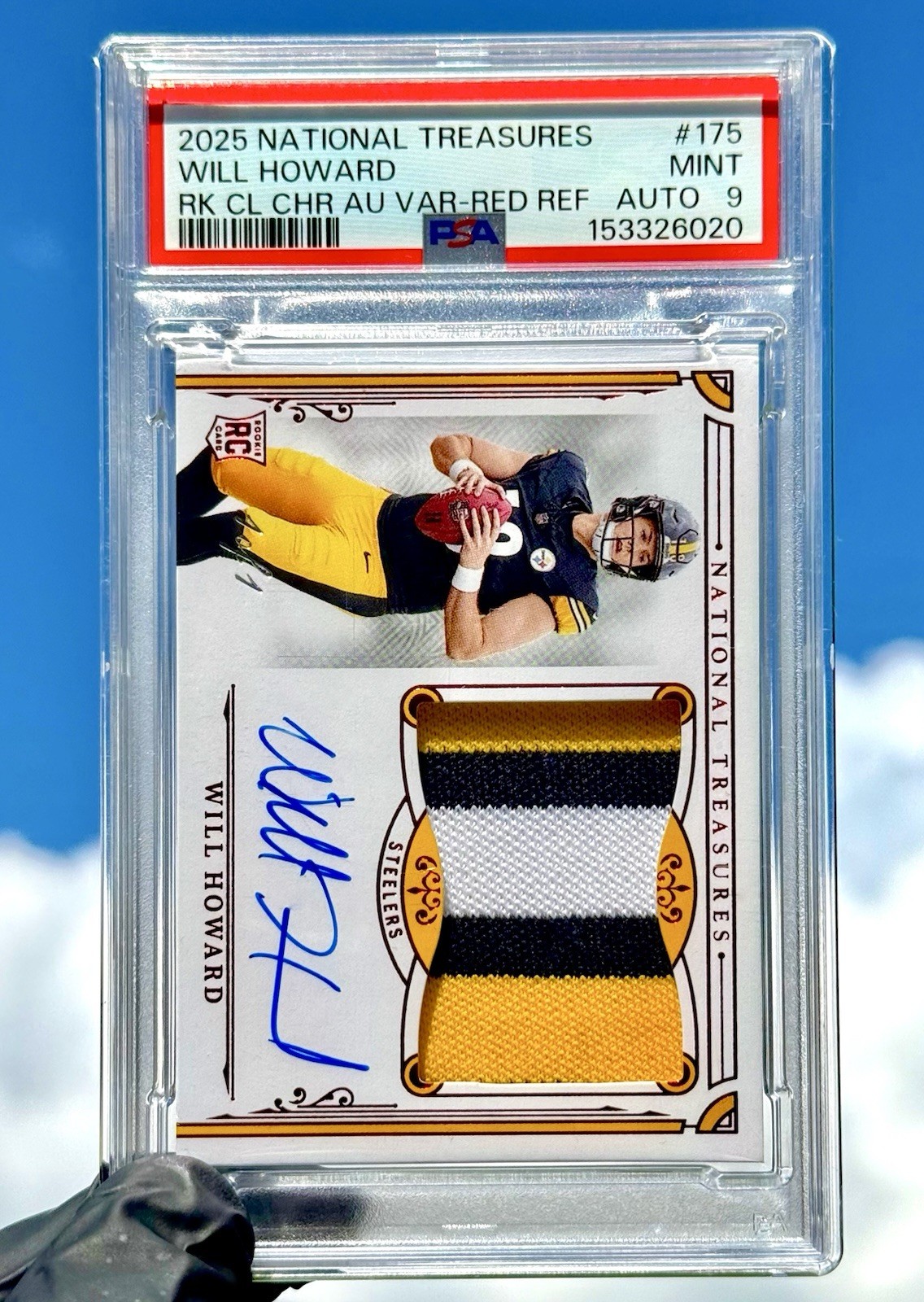 2025 Panini National Treasures Will Howard TRUE 1/1 Rookie Auto Patch RPA #175
