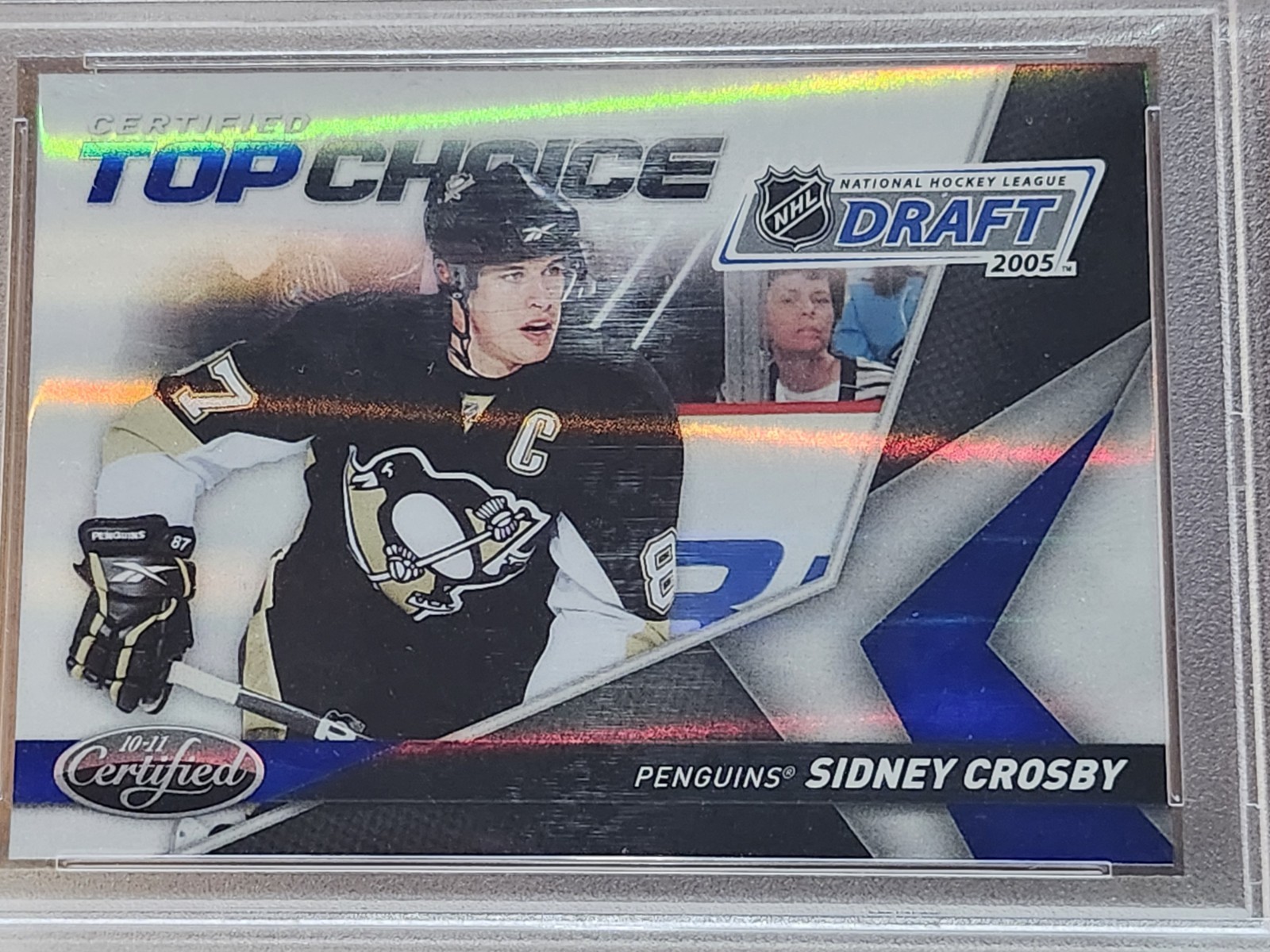PSA 10 PANINI BLUE TOP CHOICE /100 SIDNEY CROSBY view 2