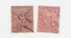 CAPE OF GOOD HOPE # 36-36a VF-LIGHT USED 3p HOPE SEATED SHADES