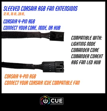 Corsair RGB Fan Extension Cable - 16" inch