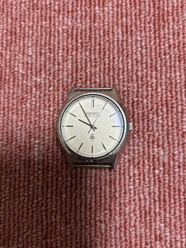 Seiko Grand Quartz 4840 Watch White Dial Vintage 1970s Japan Working Rare