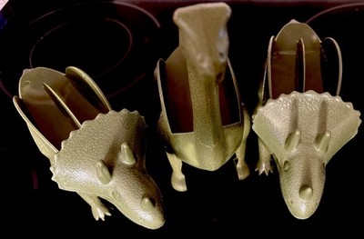 Tricerataco Stegosaurus Taco Holder Holds 2 Tacos Hot Dogs Set Of 3