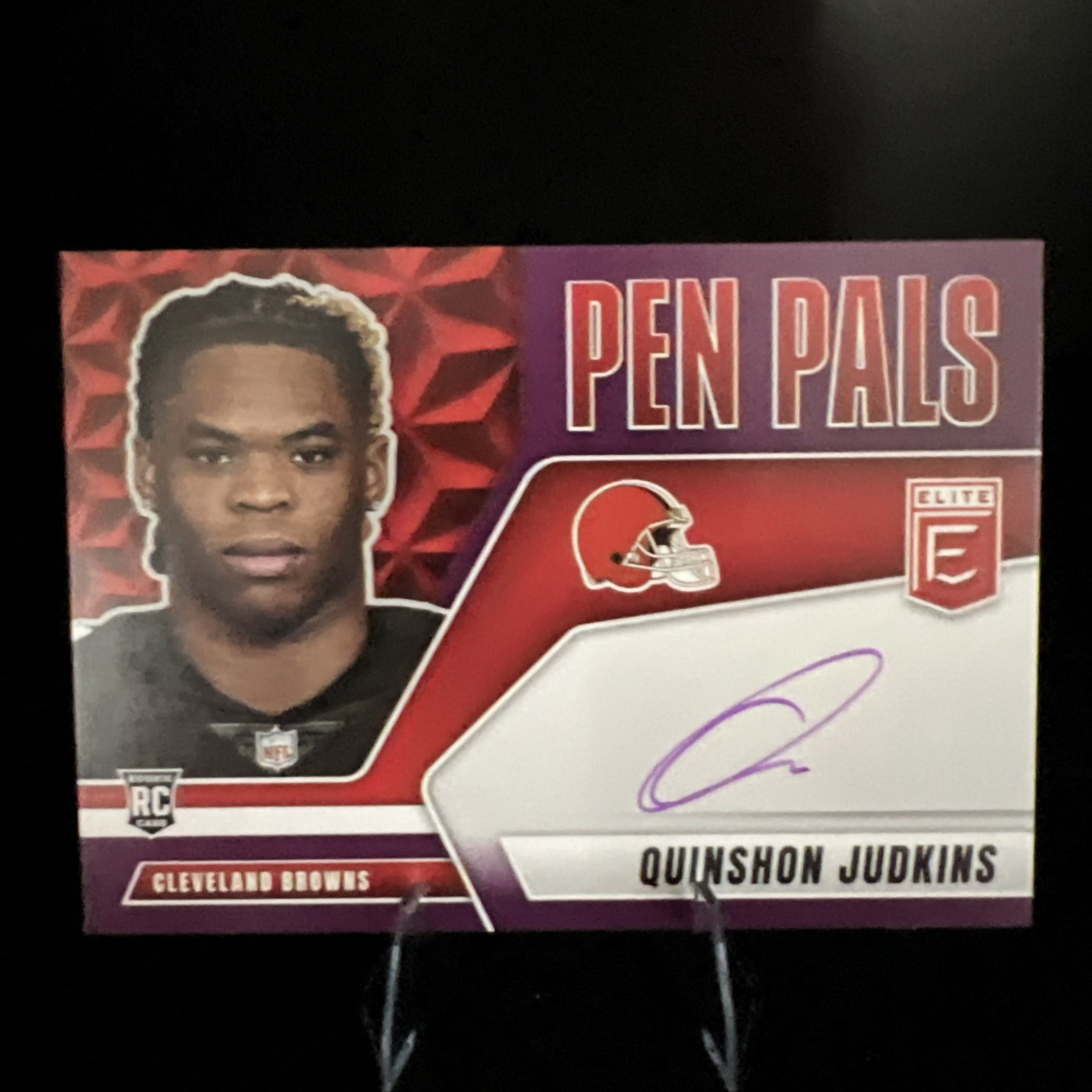 2025 Donruss Elite Pen Pals Rookie Auto Quinshon Judkins PURPLE INK 🔥🔥