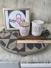 RAE DUNN SUGAR AND CREAMER SET WITH TRAY EXCELLENT CONDITION FAST SHIP