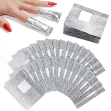 Nail Polish Remover Soak off Foils – Gel Polish Remover Foil Nail Wraps with 1.1