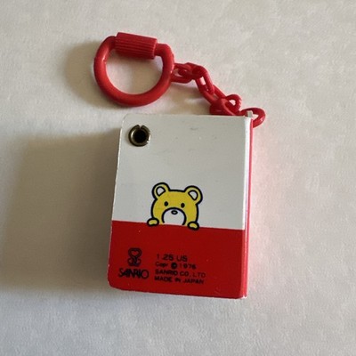 Vintage Hello Kitty 1976 Mini Keychain Telephone Phone Book Sanrio