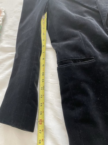 Yves Saint Laurent YSL black velvet blazer jacket - Picture 8 of 10