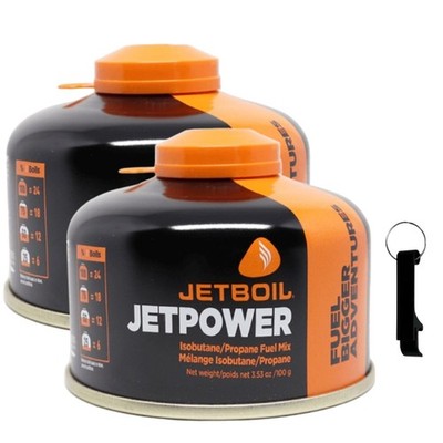 Jetboil Jetpower Fuel 100 Grams (2-Pack) with a Keychain