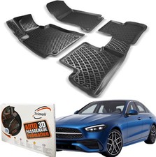 Trimak 3d Auto Fußmatten für Mercedes C-klasse W206 ab 2021 - Gummi, schwarz Trimak 3d Auto Fußmatten für Mercedes C-klasse W206 ab 2021 - Gummi, schwarz