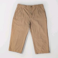 Carhartt B151 DKH Work Pants 42x30 Measures 26 Tan Dungaree Fit