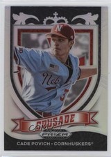 2021 Panini Prizm Draft Picks Crusade Silver Prizm Cade Povich #C-CP 06xp