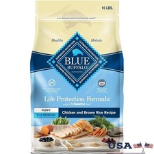 Dry Puppy Food Chicken Brown Rice Natural Immune Support Healthy Skin Coat New