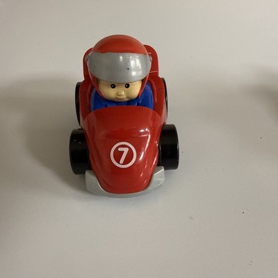 Fisher Price Little People 2009 Wheelies Red Race Car #7 Replacement