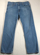 Levi's 505 Men's Blue Jeans Regular Straight Medium Wash 98 Cotton 36x32
