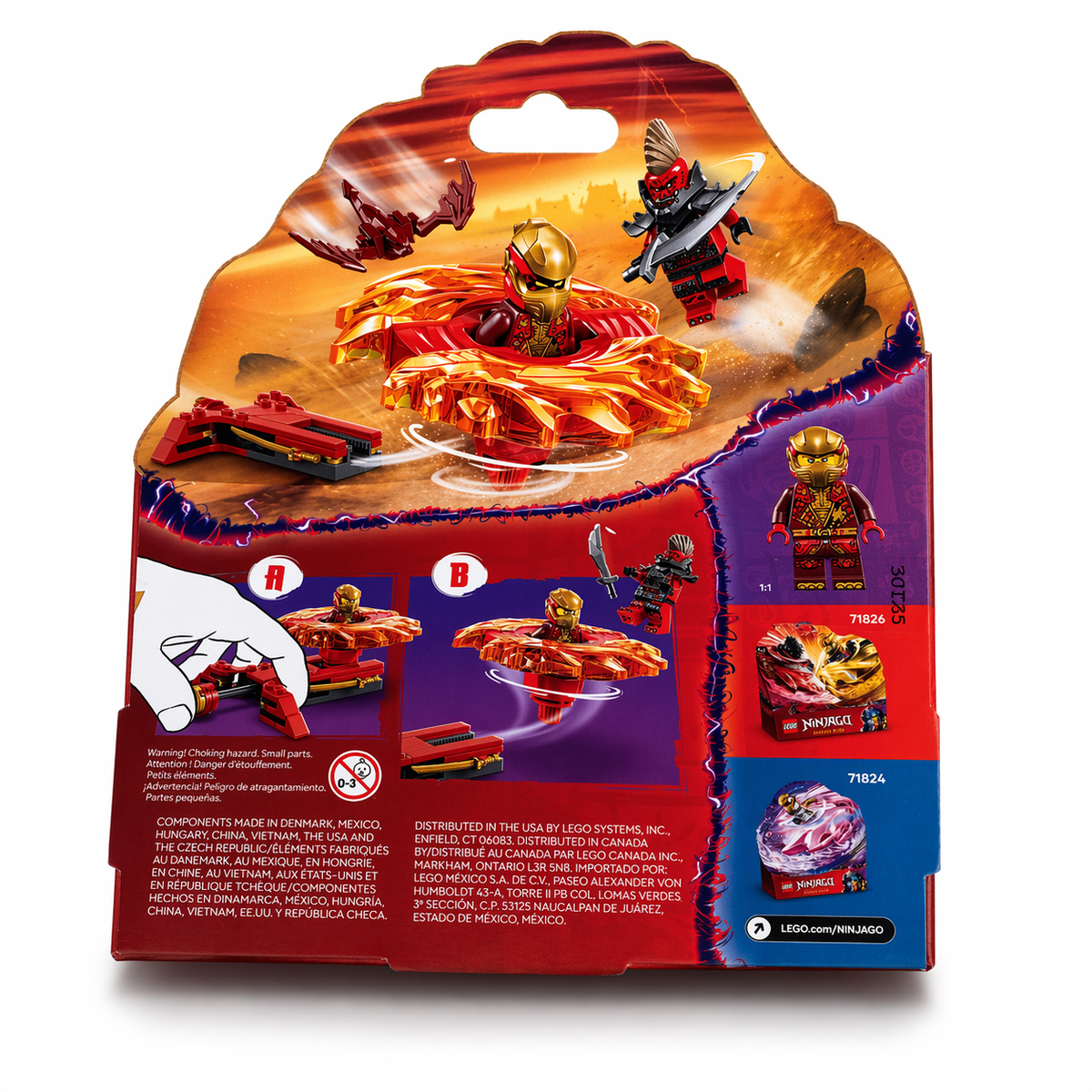 LEGO Ninjago Kai's Dragon Power Spinjitzu Flip 71826 2 Pack New