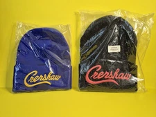 THE MARATHON CLOTHING CRENSHAW BEANIE BLACK/PINK BLUE/GOLD NEW $60 RETAIL