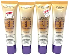 (4) Loreal Magic Skin Beautifier BB Cream Sealed 1.0 fl oz Each 816 - Deep