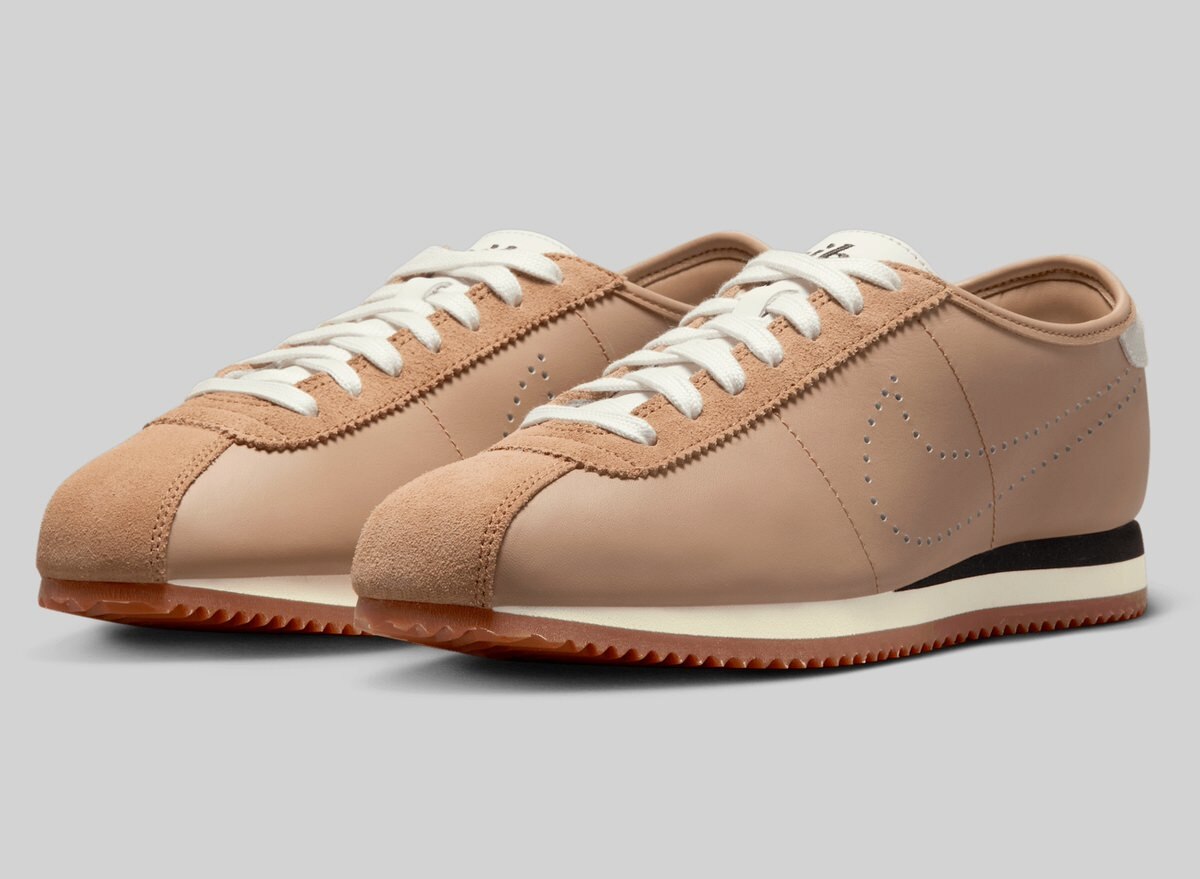 国内配送 NIKE W CORTEZ LT PALE SHALE/SAIL Nike Cortez Leather WMNS Pale Shale / Sail - Jun 2025