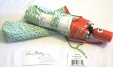 Vera Bradley NOMADIC Dots Umbrella FLORAL w/ Sleeve Lg POP OPEN 4 PURSE Tote NWT