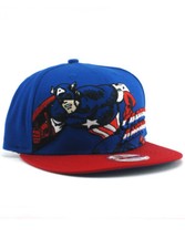 New Era Captain America 9fifty Snapback Hat Adjustable Marvel Classic Heroes NWT