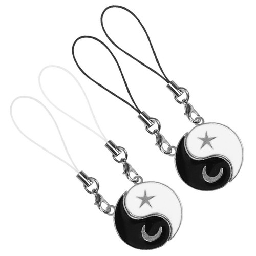 2 Pairs Mobilfunkkettenschmuck Liebhaber Telefon Charme Lanyard Telefonzubehör - Zdjęcie 8 z 12
