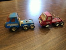 2 VINTAGE TONKA SEMI TRUCK HAULER CABs PRESSED STEEL METAL