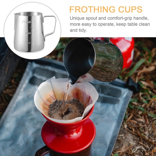 Tazza portafiori misuratore viaggio latte brocca schiuma caffè - Foto 6 di 12