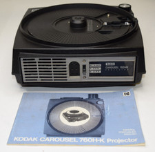 Kodak Carousel 750H Slide Projector No Power Cord For Parts or Repair