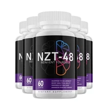 5-Pack NZT-48 - Brain Performance Support Capsules - 300 Capsules