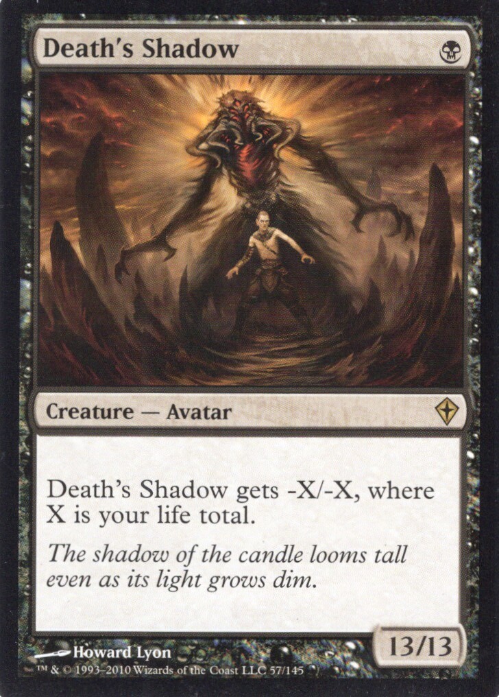 2X DEATH'S SHADOW 57/145 WORLDWAKE MTG MAGIC NM X2 (yourdeckbuilder)