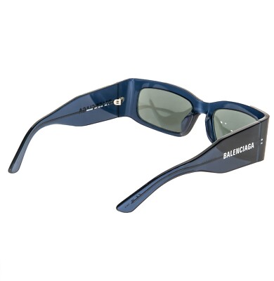 BALENCIAGA PANTHER 0328 Blue Mirrored Geometric Unisex Sunglass