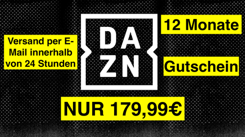 DAZN 12 Monate Gutschein DAZONE Coupon Code Digital Voucher 