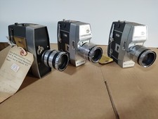 3 8mm Film Cameras Motion Picture Bell  Howell Engineering Samples 416 417 