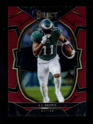 2022 SELECT CONCOURSE MAROON PRIZM #81 A.J. BROWN 102/149 EAGLES