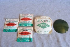 4 zaph glass vintage eyeglass lens blanks uncut nos green 55mm 65mm