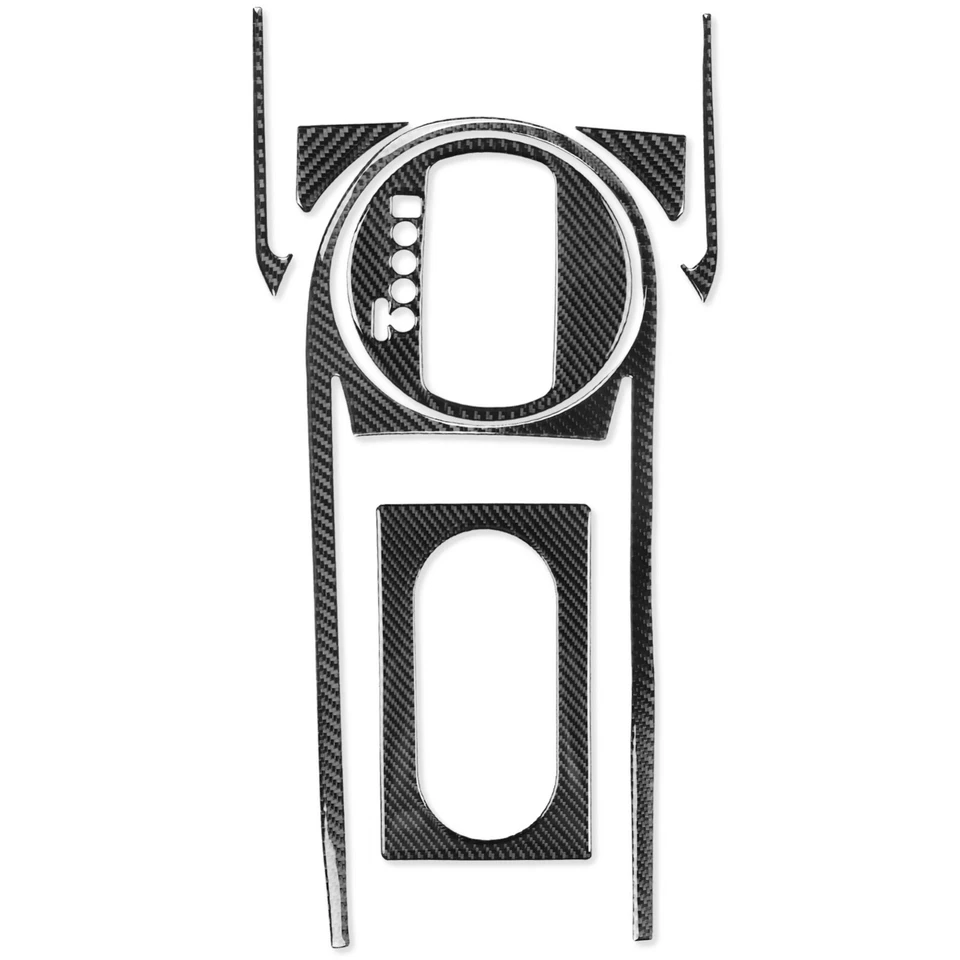 Juego de 7 piezas de panel de cambio de marchas de consola de fibra de carbono real para Kia Sportage R GL 11-16 Foto 2 de 4