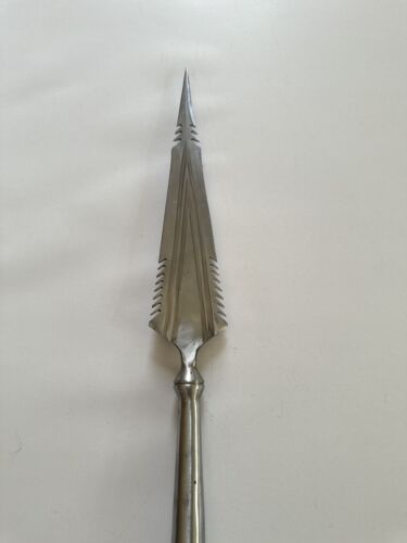 1900 Antique Spear Sword Damascus Dagger Vintage Old Collectible 24' - Afbeelding 1 van 6