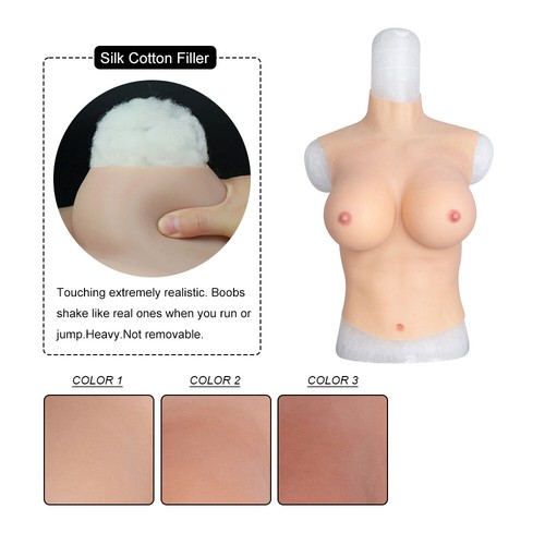 Body in silicone forme seno vagina mutandine petto travestito Eubpxeun - Foto 5 di 20