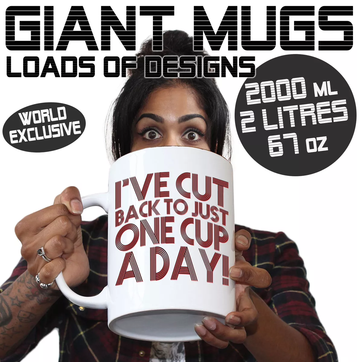 Funny Coffee Mugs Giant 2 Litre 70oz Mug Big Selection Christmas gift gifts