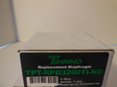 New Timpano TPT-RPD3200TI-ND REPAIR Replacement Diaphragm FOR TPT-D3200TI-ND
