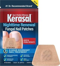 Kerasal Nighttime Renewal Fungal Nail Patches - 14 Patch - Overnight Nail Repair