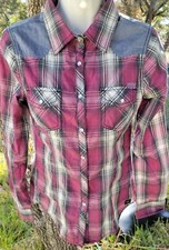 Womens Harley Davidson Pearl Snap Long Sleeve Shirt New W/Tags Size Small