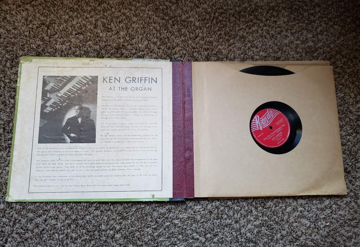 1940s Vintage Merry Christmas From Ken Griffin Vinyl Record Set And  Frankie...
