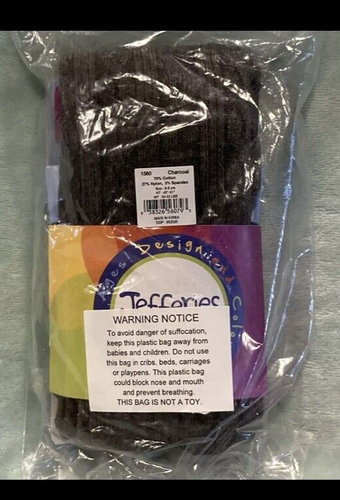 NEW Jefferies Socks Cable Pattern Charcoal Knit Tights 6-8 Year