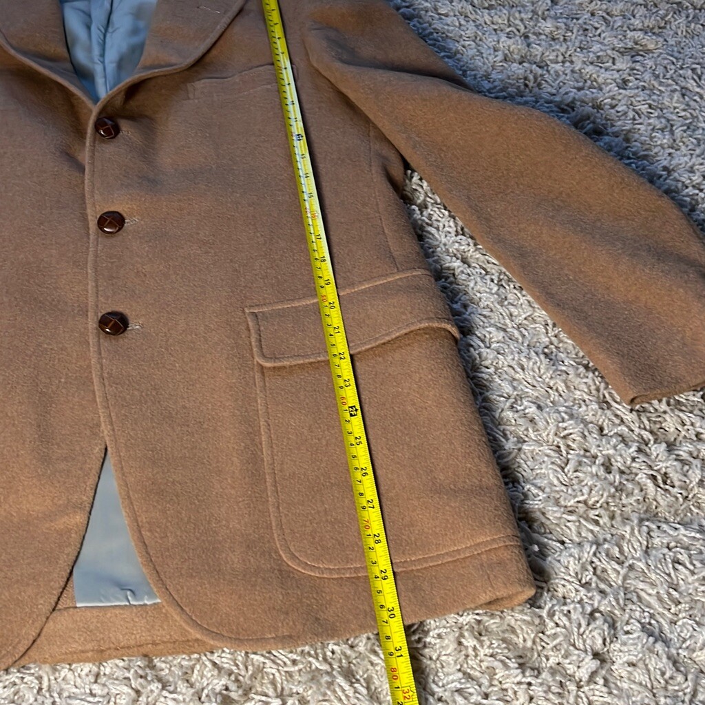 Corbin Solid Light Brown Flannel Wool/camel hair?… - image 8