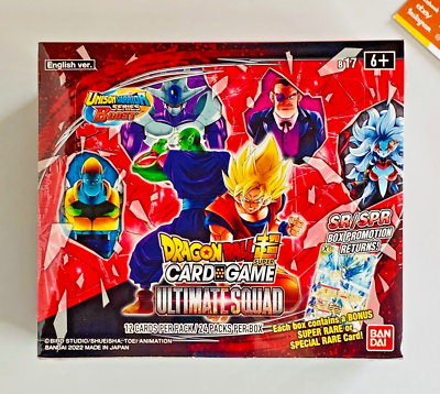 dragon ball super card game: ultimate squad booster box Amazon.com: Dragon Ball Super TCG: Ultimate Squad Booster Box : Toys & Games main image 1