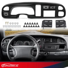 Car Radio Stereo Double Din Dash Kit w/ Vents Fit For 98-02 Dodge Ram 1500 2500
