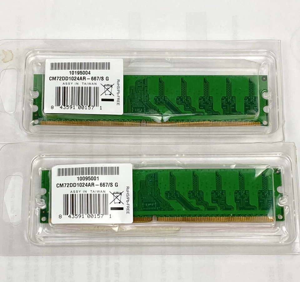 COSAIR Memory CM72DD1024AR-667/S G 1GB DIMM 240 Pin DDR DRAM - Image 2 of 2